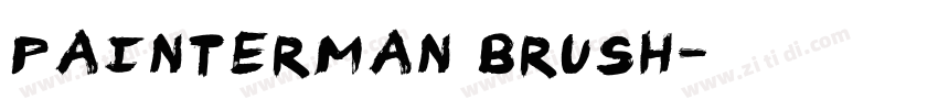 painterman brush字体转换